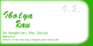 ibolya rau business card